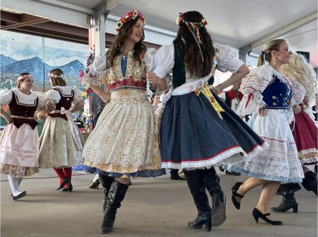 Girls Dancing at Czech Fest.